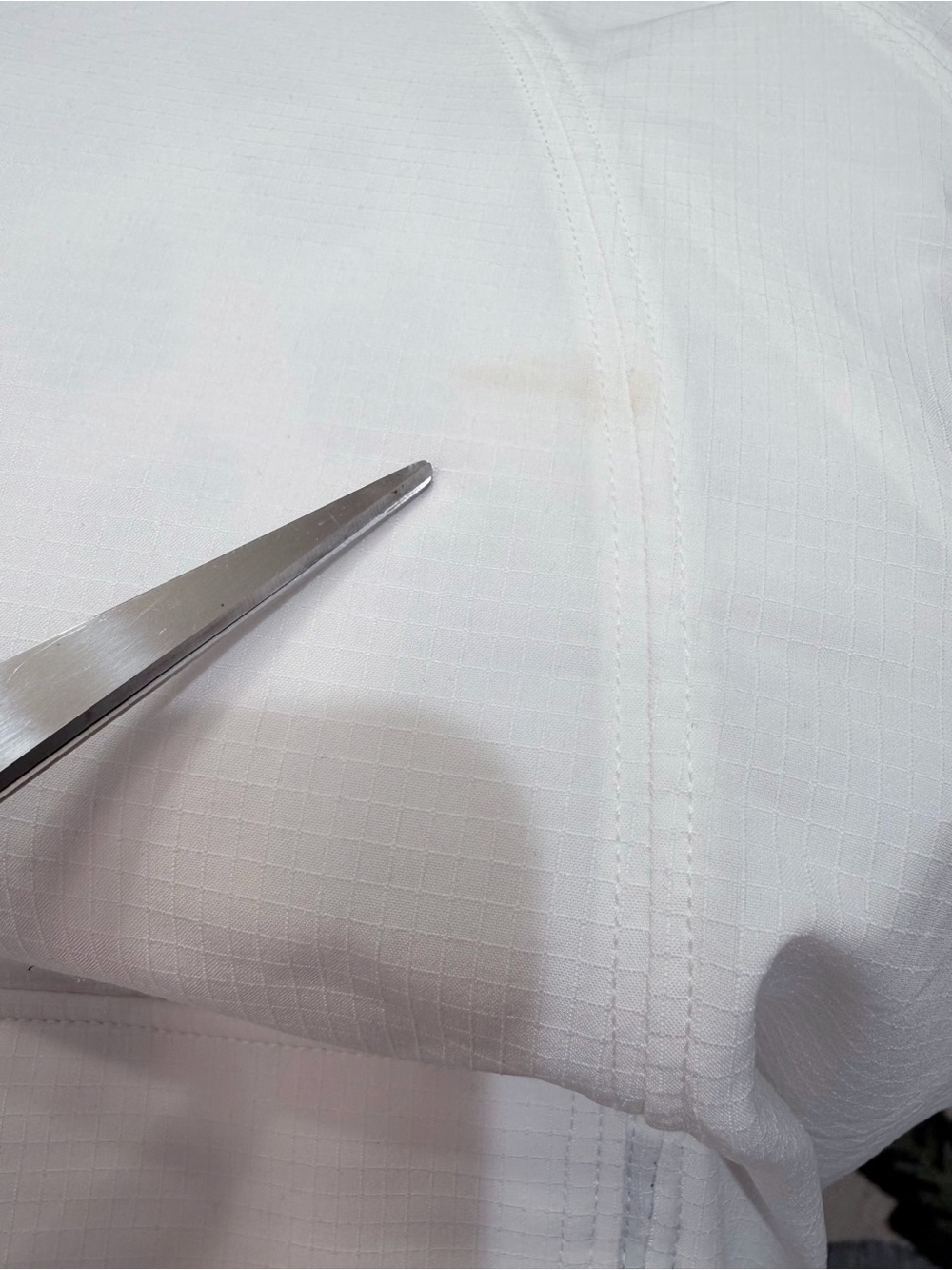 Athleta White Ripstop Half-Zip Pullover Anorak Jacket Quarter Zip Windbreaker S - Picture 10 of 11